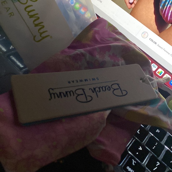 Beach Bunny nwt in package Priscilla Tango Bottom size small - Picture 6 of 6